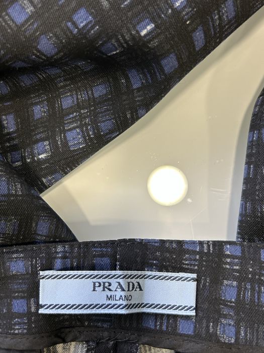 Шерстяні штани в клітинку Prada. Люкс бренд. Оригінал