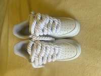 Air force rope laces branco