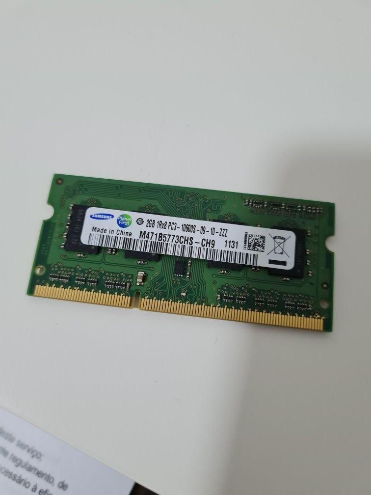Memórias RAM Ddr3 e DDR2 Kingston e Samsung ver descrição