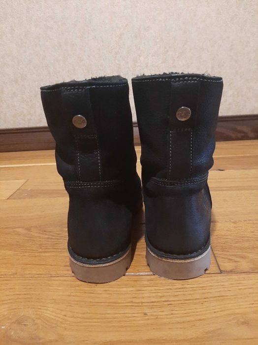 Женские ботинки угги ECCO из натурального нубука