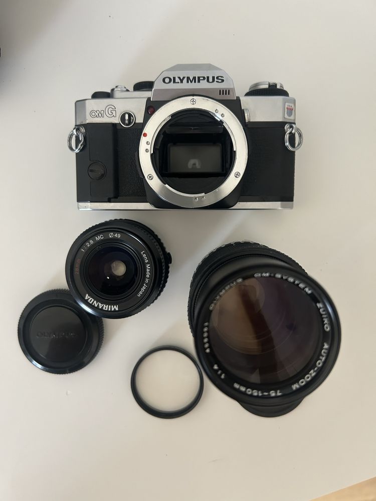 Olympus omG (om20) + dwa obiektywy