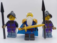 Lego figurka Zamek Castle Rycerz król Falcon Falconów z gwardzistami