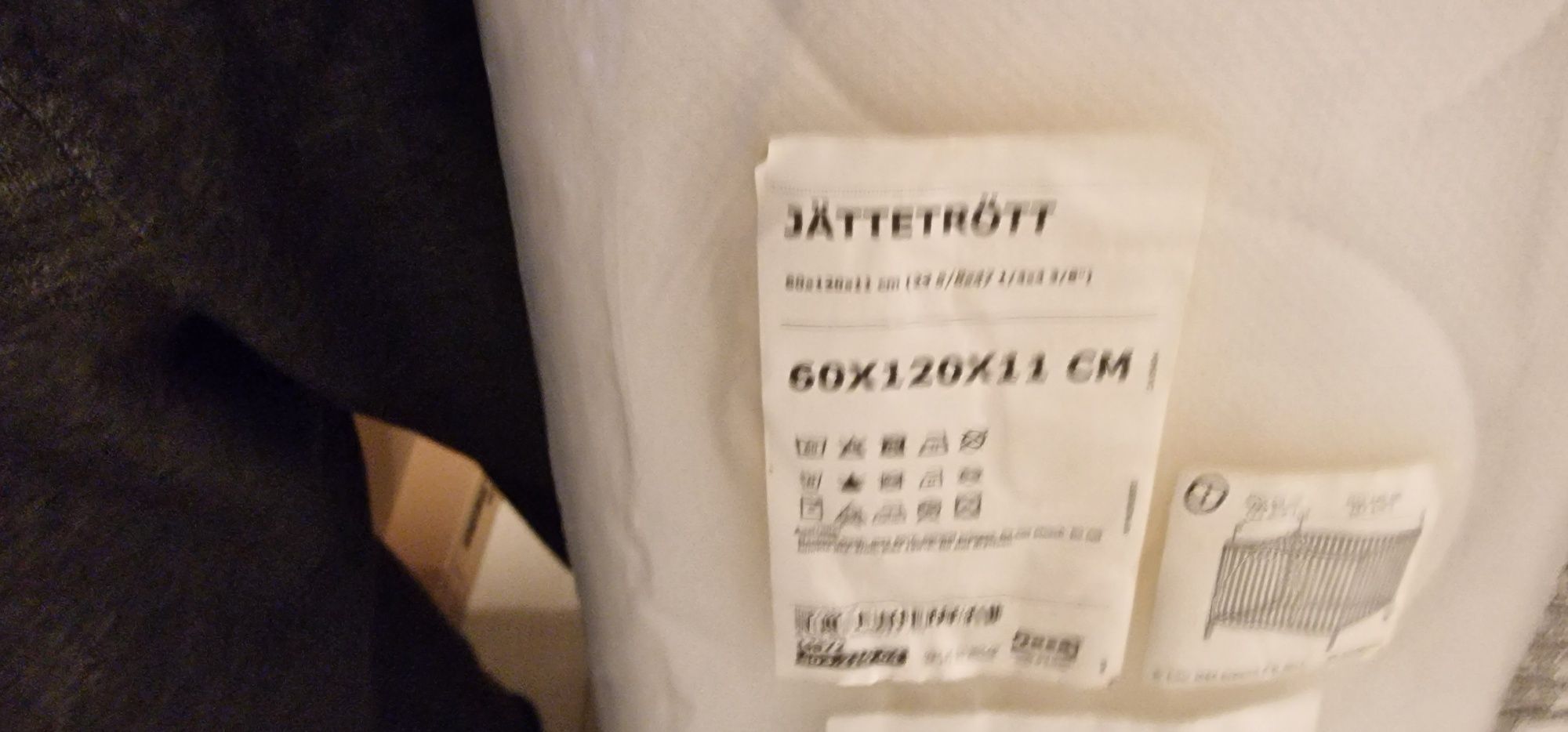 Ikea - Berço GULLIVER + Colchão JÄTTETRÖTT + Tabua lateral