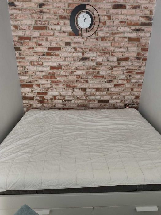 Łóżko,, Brimnes" , kolor biały