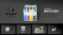 Kit Tinteiros Recarregaveis BROTHER (TM003)