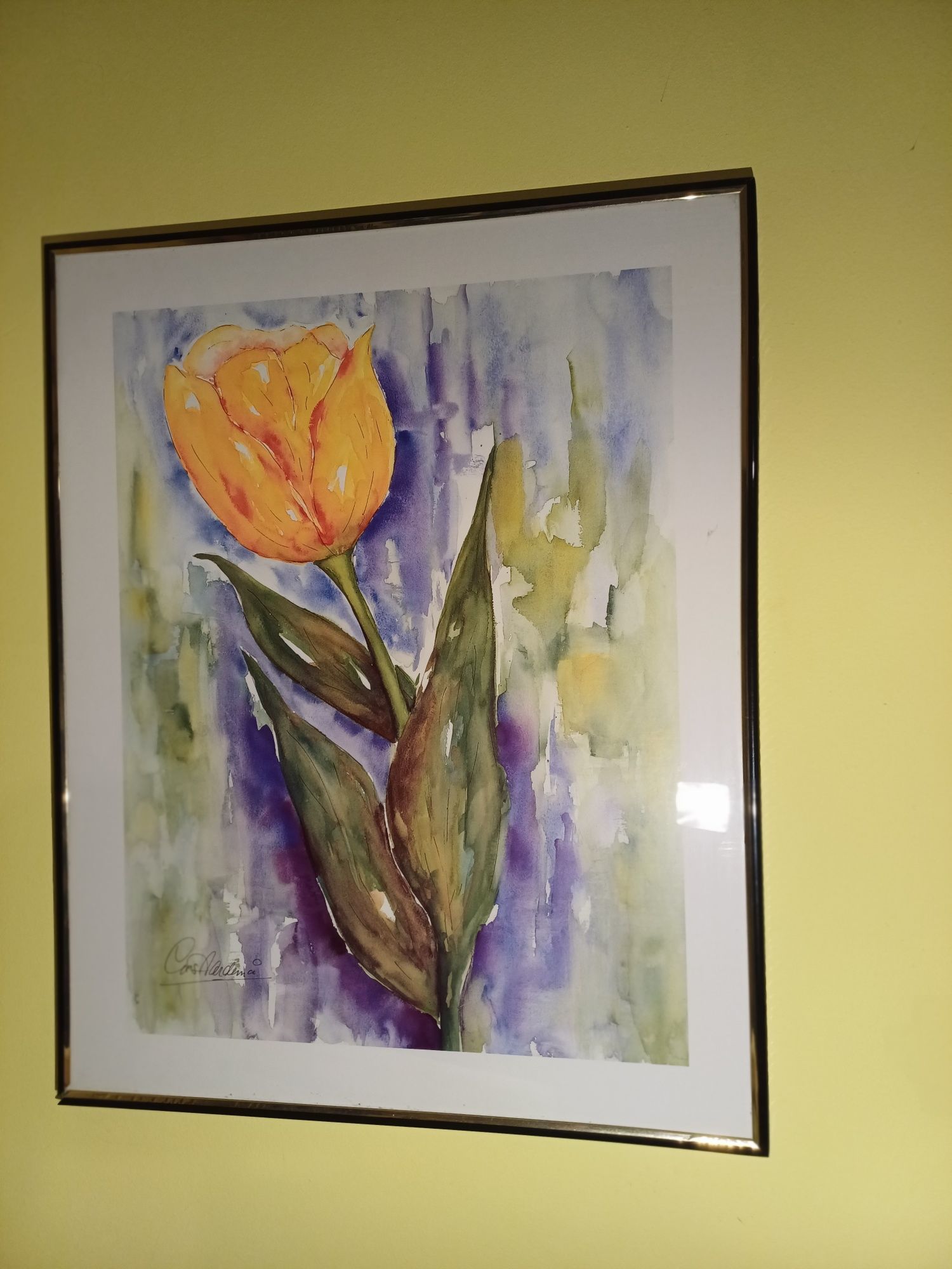 obraz grafika–tulipan