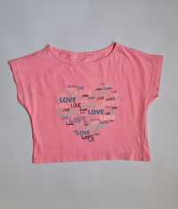 Bluzka różowa dla dziewczynki rozmiar 116 Cool Club