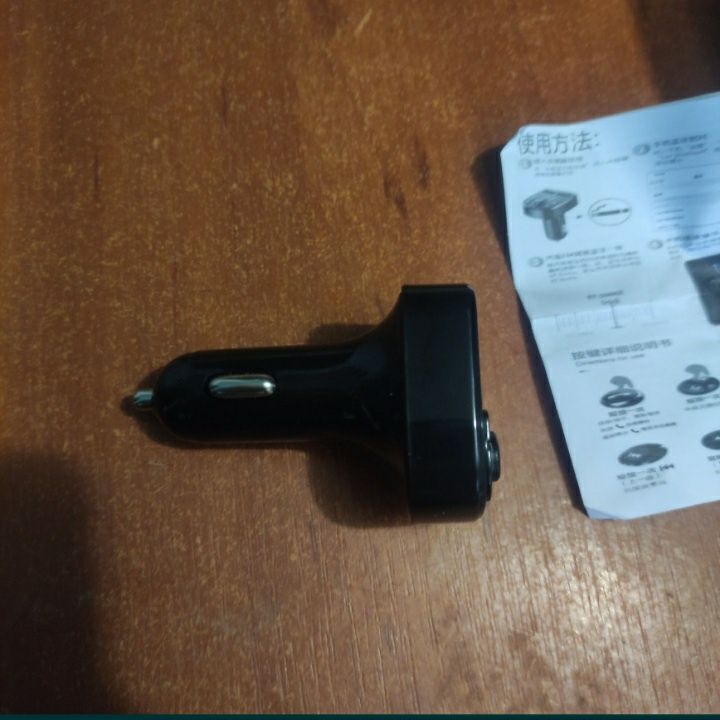 Бездротова Bluetooth гарнітура автомобільна Фм модулятор