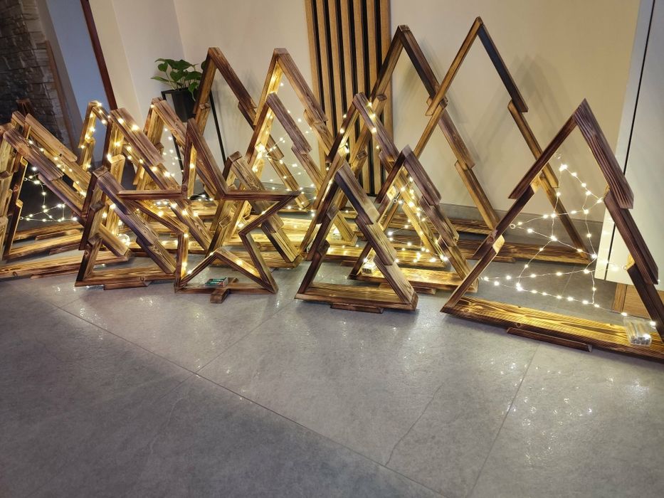 Choinki gwiazdy ozdoby świąteczne