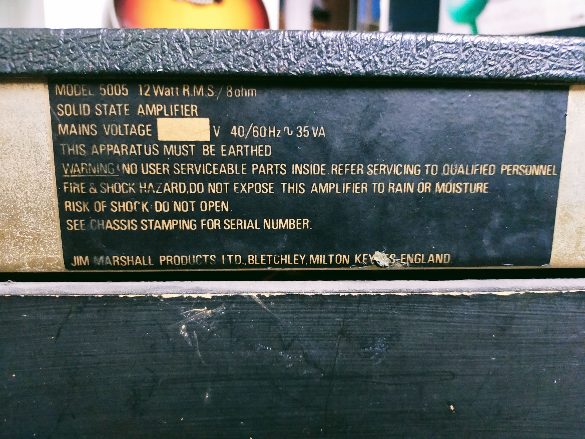 Marshall Lead 12 Made in England.