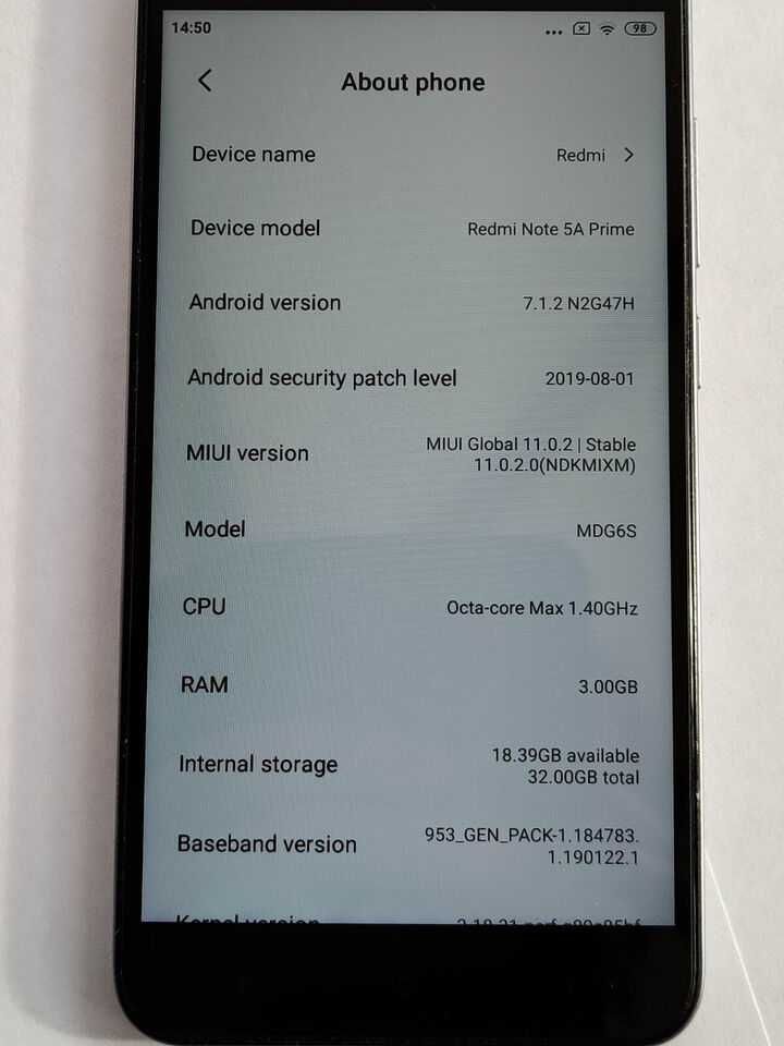 Телефон Xiaomi Redmi Note 5A 32Gb