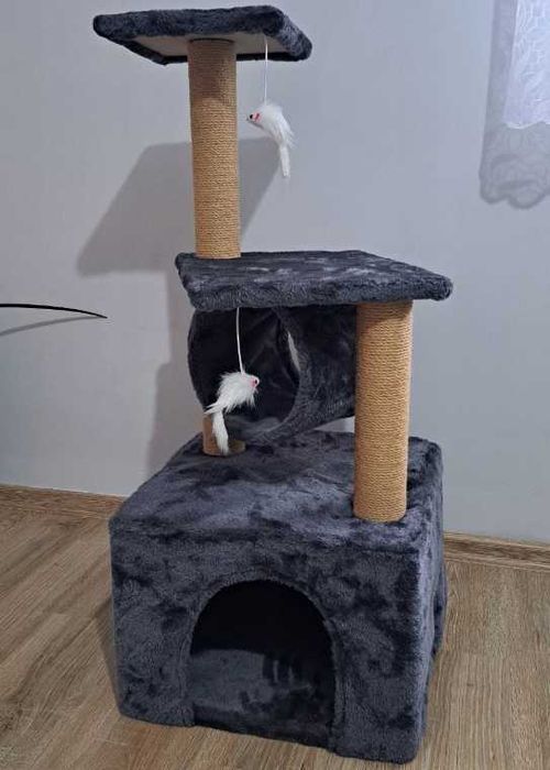 Drapak dla kota 5 poziomów duży domek zabawka budka