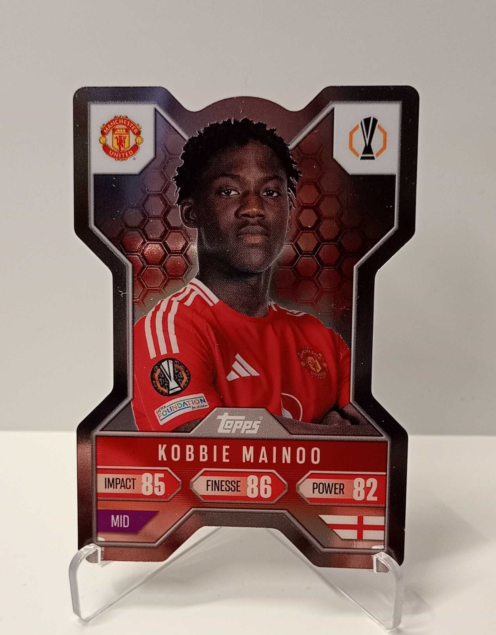 Kobbie Mainoo Manchester Utd Chrome X CX2 Topps Match Attax Extra 2025