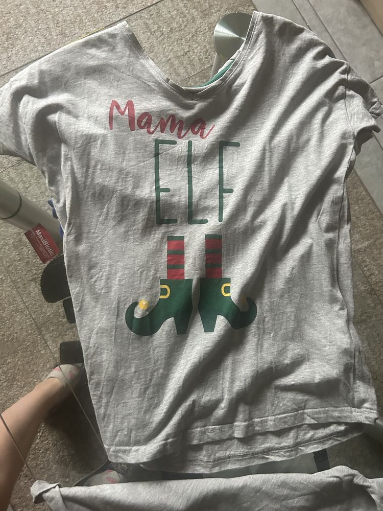 Koszulki na święta mama i corka mama syn m i 122 128 zestaw