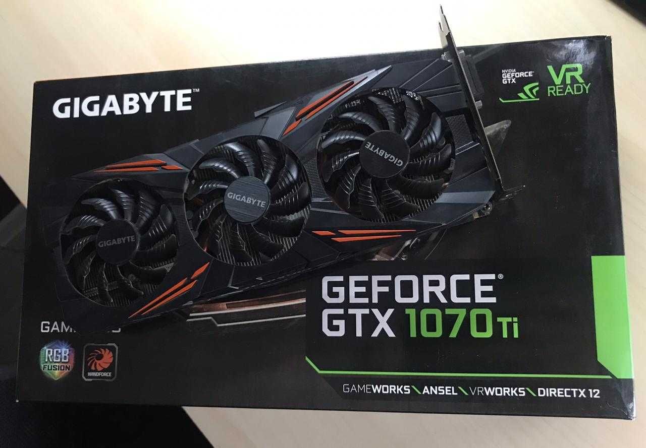 Відеокарта Gigabyte GTX 1070 Ti (8 GB) з гарантією.