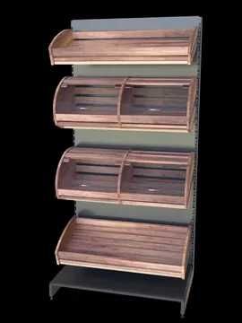 Regał na pieczywo sklepow 100x200cm drewniany nowy z koszami 2017,20zł