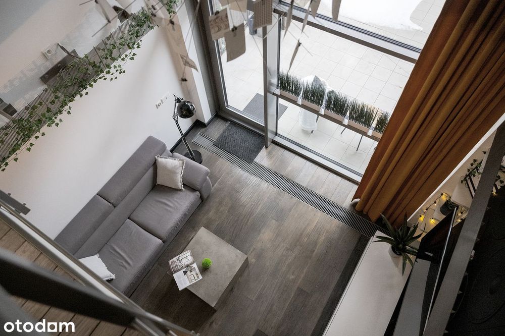 Dwupoziomowy LOFT Z TARASEM 33 m² | Mokotów - Qbik Woronicza 31