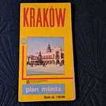 KRAKÓW plan miasta mapa PPWK 1989 r.