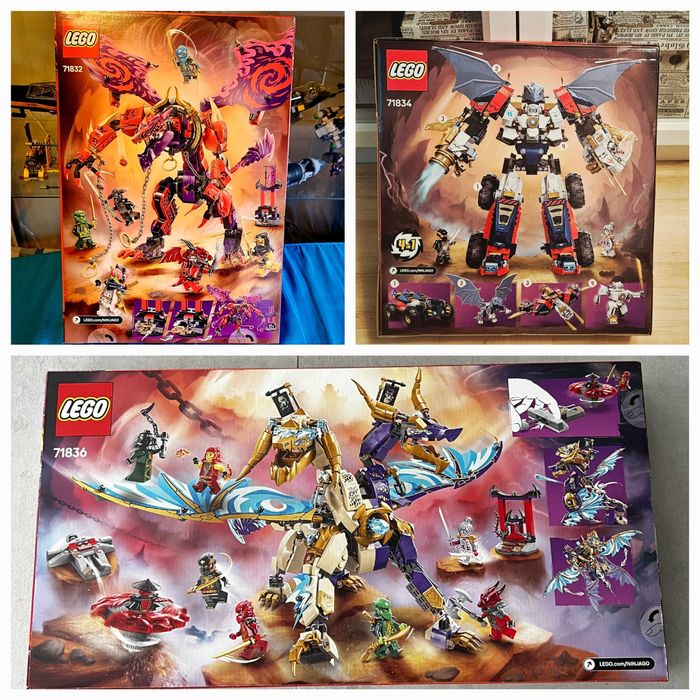 LEGO Ninjago Dragons Rising Smoki 71832; 71834; 71836
