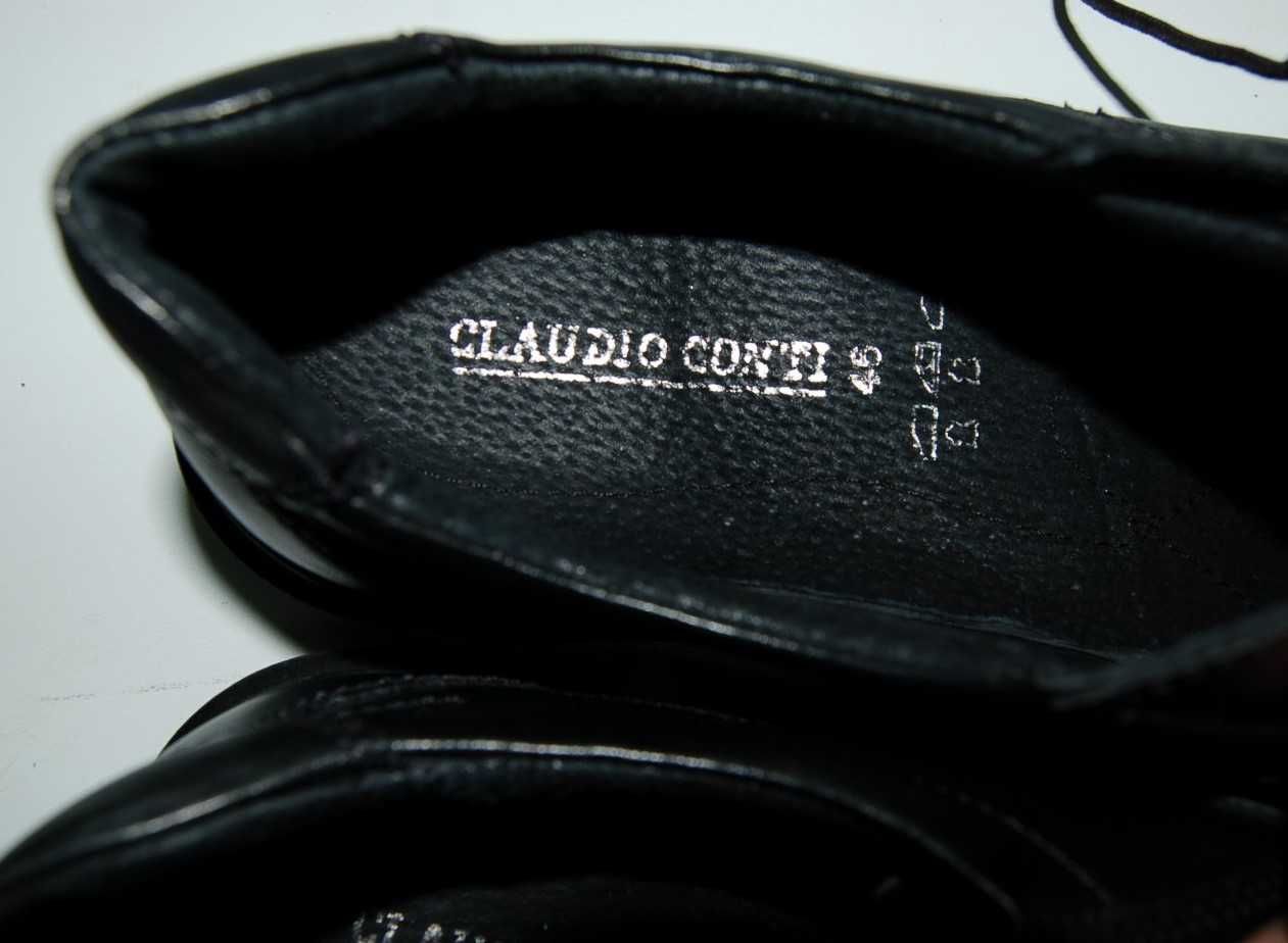 CLAUDIO CONTI 45 WKLADKA 29 cm półbuty męskie skórzane ,skóra jak nowe