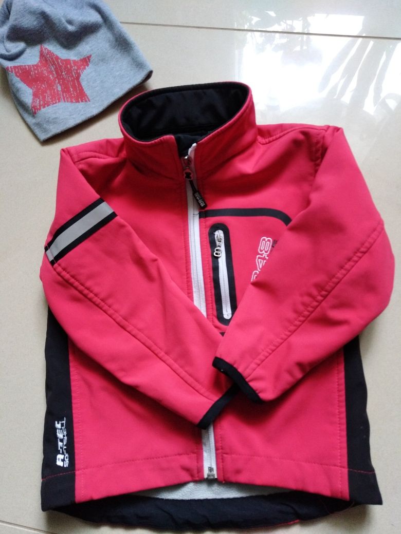 Kurtka softshell jesienna dla chłopca Altitude 8848 z czapką r.98/104