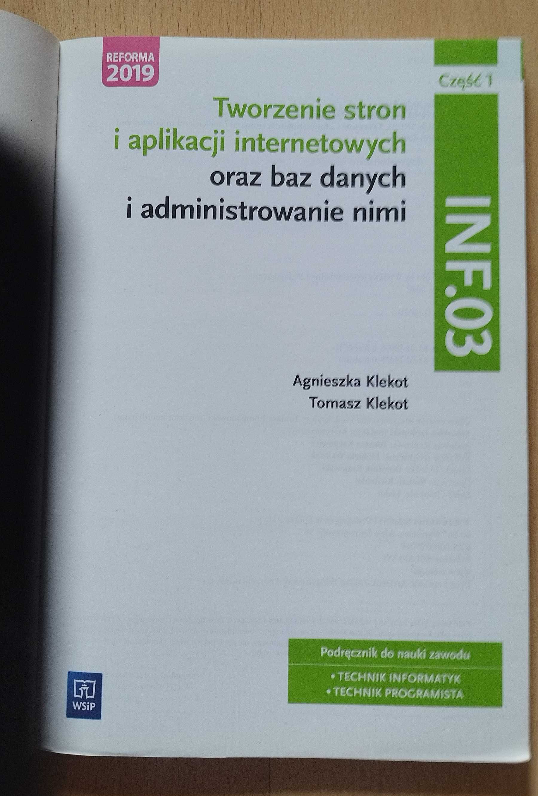 Tworzenie stron i aplikacji internetowych - część 1