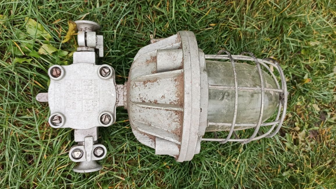 Duża Lampa górnicza PRL