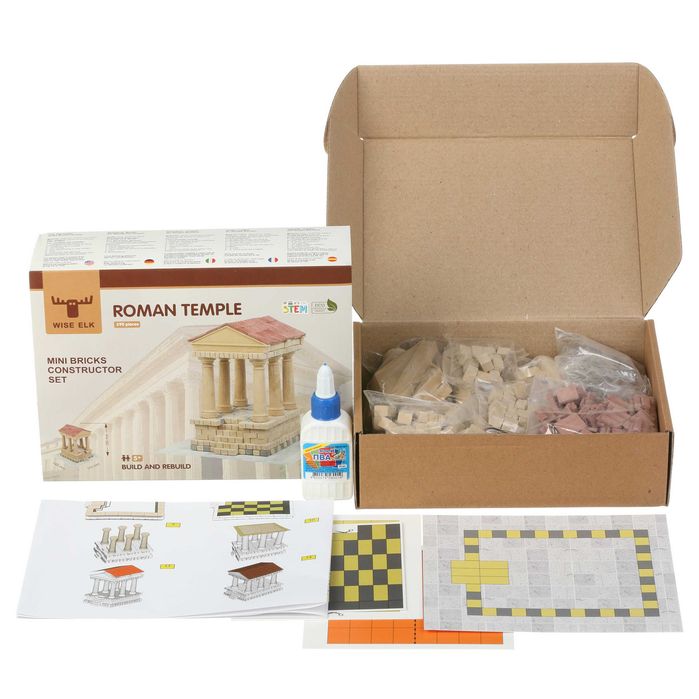 Wise elk Керамічний конструктор з міні-цеглинок Римський храм