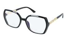 Damskie Okulary do Komputera Zerówki z Filtrem Blue Light Złote wstawk