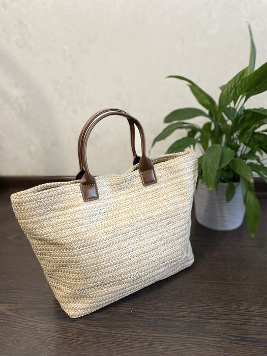 Плетена сумка літня