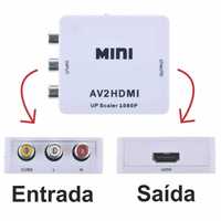 Conversor de AV-HDMI (AV/3RCA para HDMI) | Conversor de Sinal