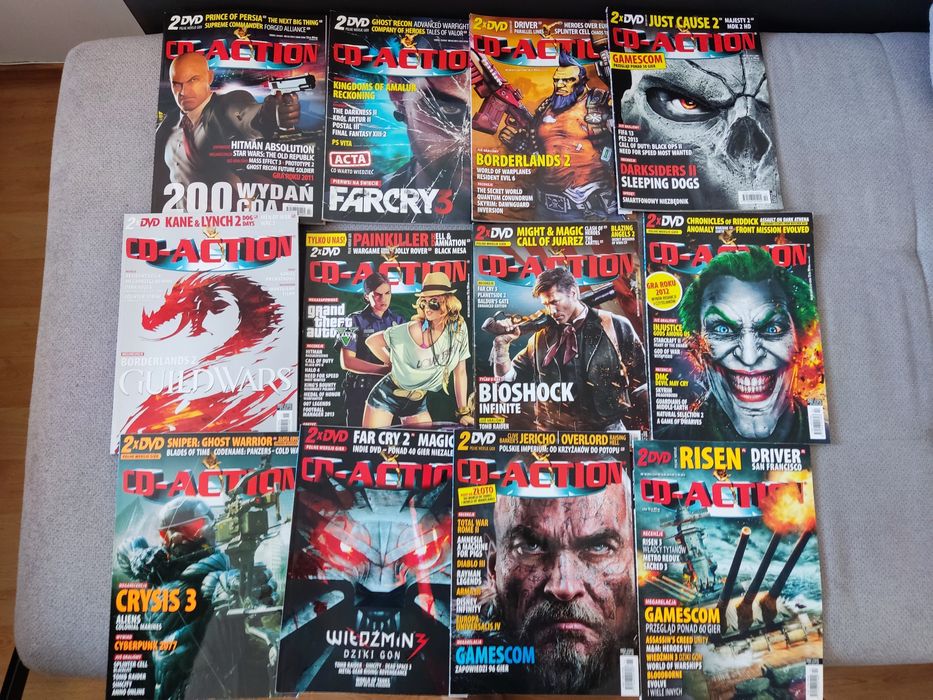53 szt CDaction, CD-Action 1999 do 2014, wybór