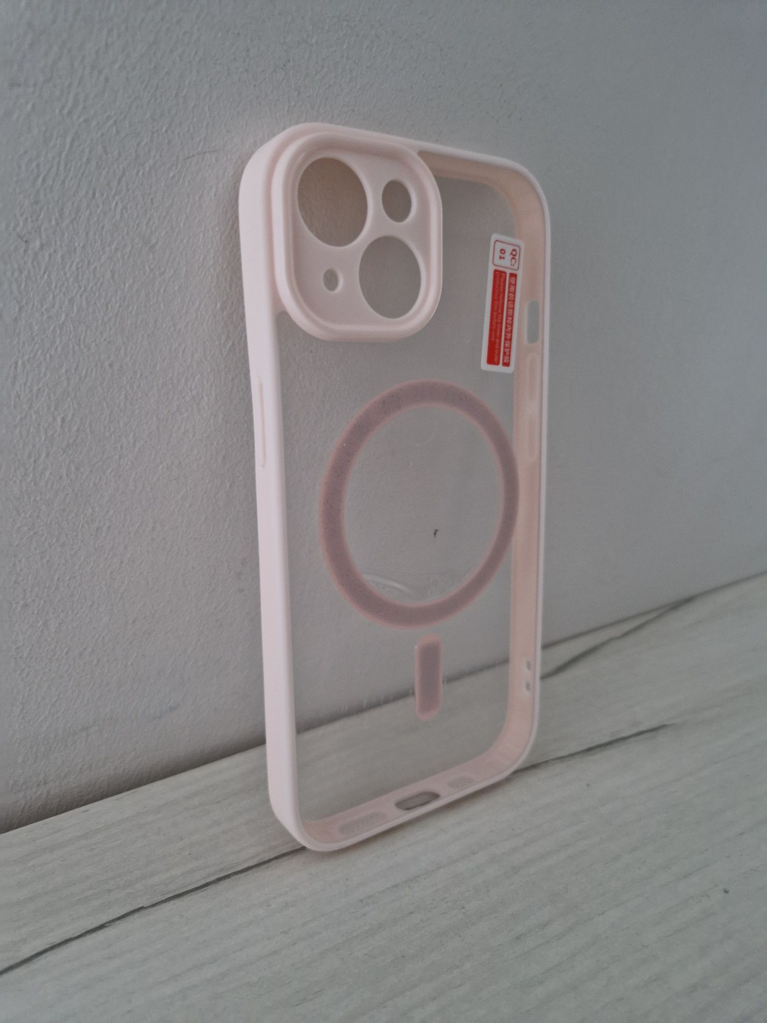 Acrylic Color Magsafe Case do Iphone 15 jasnoróżowy