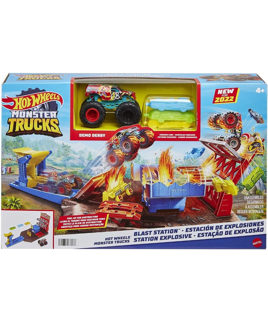 Ігровий набір Hot Wheels Monster Trucks Пригоди на станції