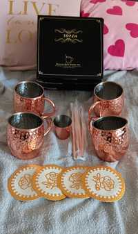 Zestaw kubkow miedzianych Moscow Mule