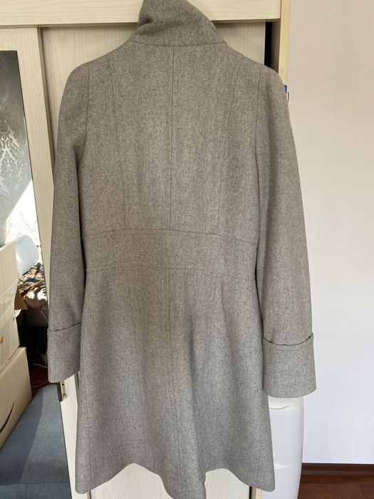 Płaszcz wełniany mango 38