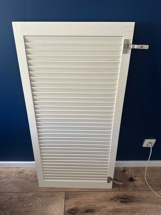 Stylowe drzwiczki ażurowe białe – nowe, 55 x 110cm