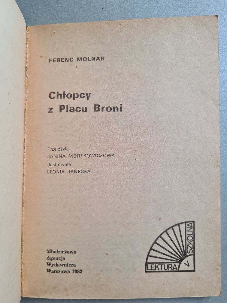 Chłopcy z Placu Broni - Ferenc Molnar