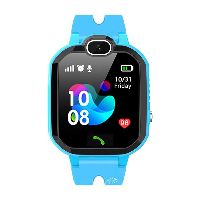 Wodoodporny Smartwatch Dziecięcy z GPS i SOS Niebieski