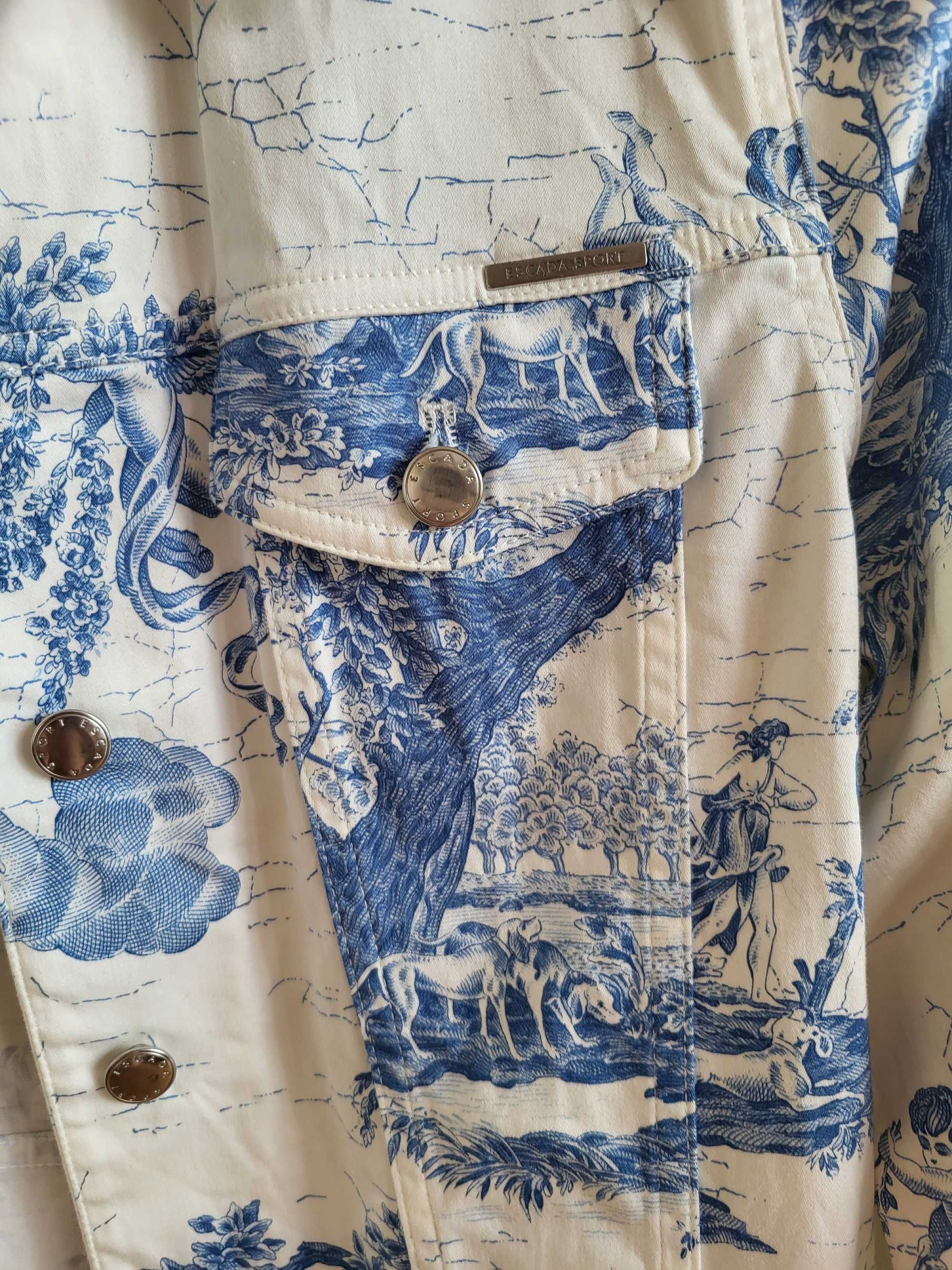 Blusão Branco e Azul - Escada Sport