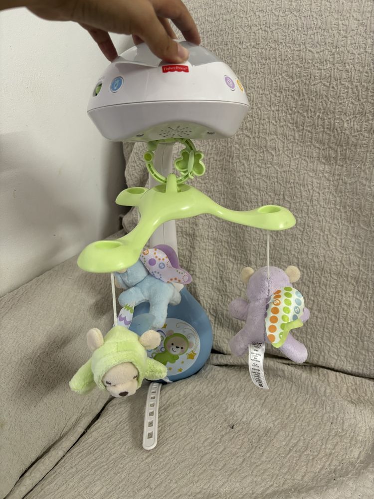 Carrossel mobile sons natureza Fisher Price
