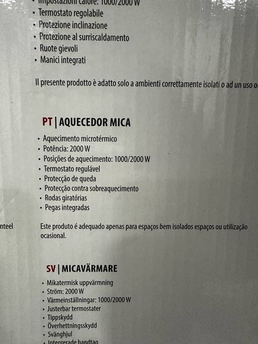 Aquecedor TRISTAR Mica