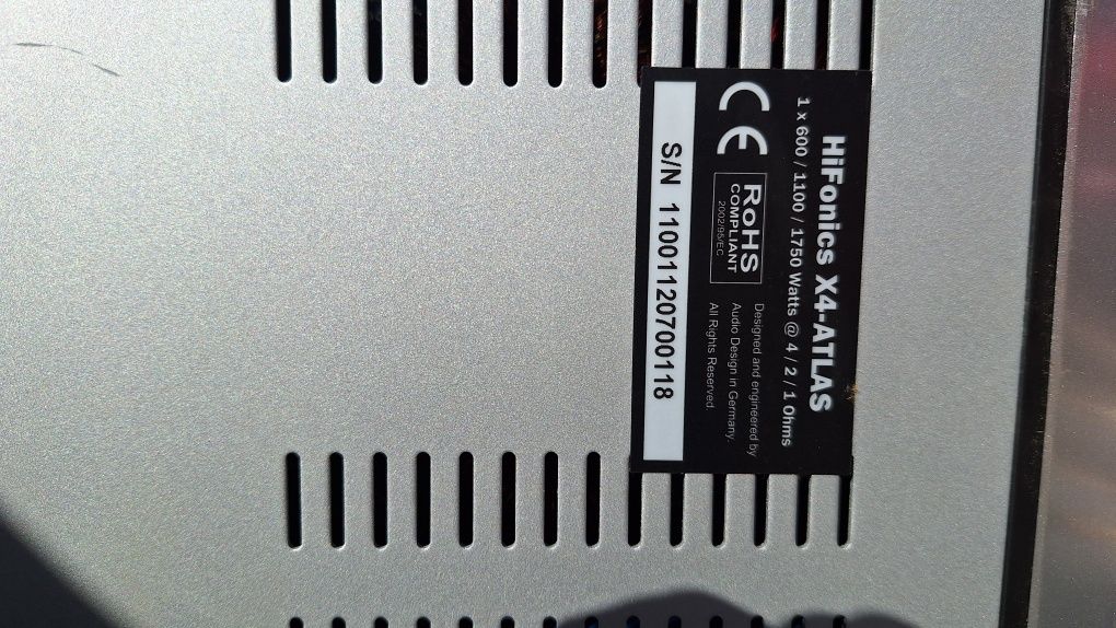 Wzmacniacz ATLAS HIFONICS genration x4