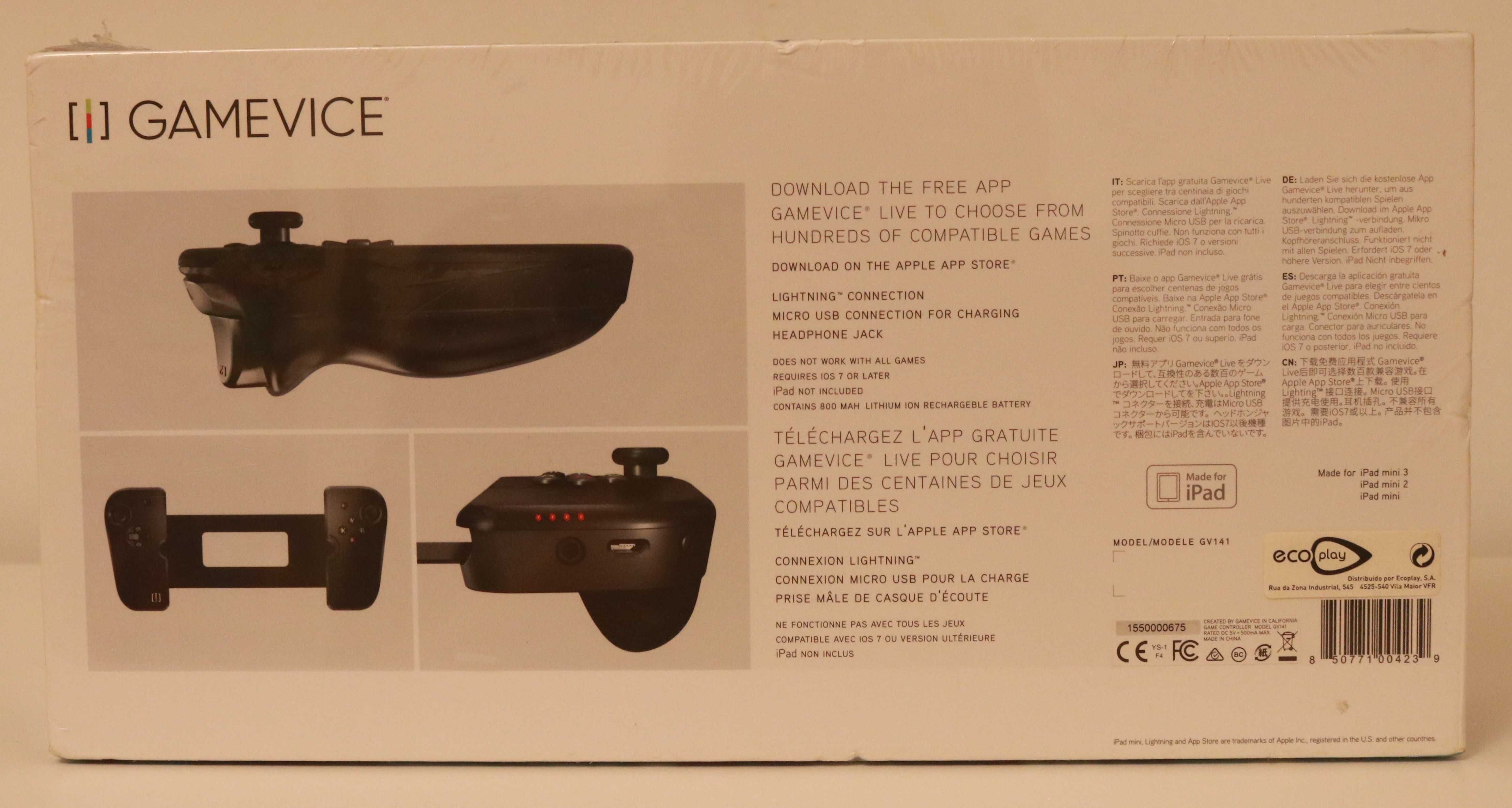Controlador | Gamepad - GAMEVICE - Ipad Mini 1*2*3* - Novo