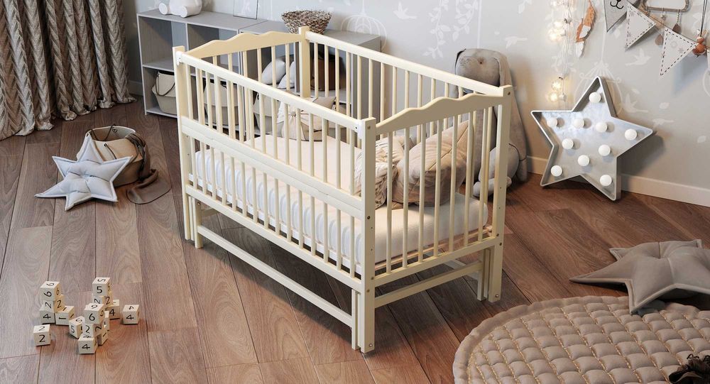 Ліжко для Немовлят ! Ліжечко Букове ; Кроватка для новонароджених