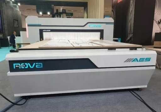 Frezarka CNC AES Stół roboczy 2100x3200 2 pompy Becker używana 2019