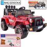 MEGA JEEP Fulltime na akumulator 4X4 LAKIER EVA Ecoskóra Bujanie/7588