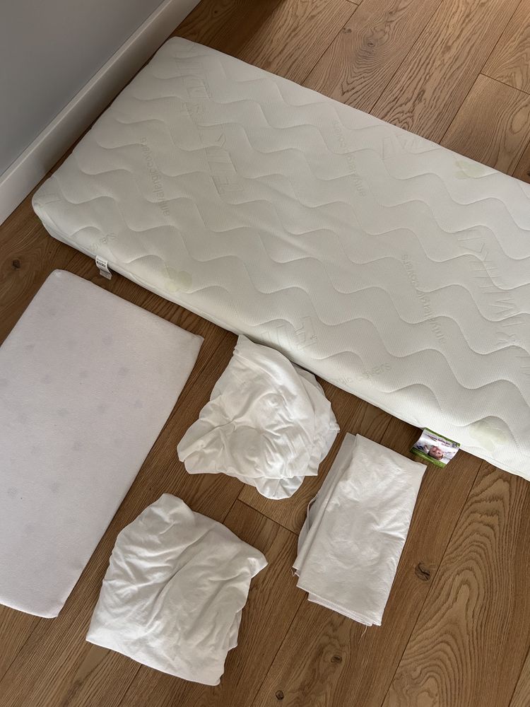 TROLL Nicole Łóżeczko dziecięce 120x60 naturalne gratisy