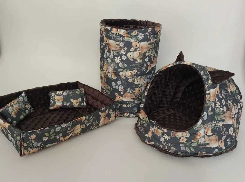 Zestaw leśny zwierzątka do klatki dla gryzonia