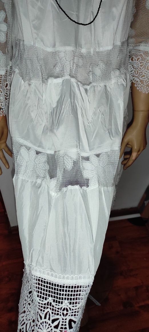 Sukienka letnia Boho biała XL